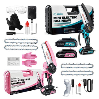 Sakerplus® 4/6 Zoll Mini Kettensäge Akku Einhandsäge