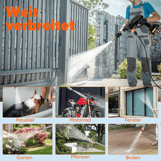 Sakerplus® 6-in-1-Sprühdüse Autowaschwasserpistole