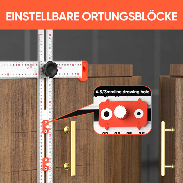 Sakerplus® 4-IN-1 Bohrer-Positionierungslineal