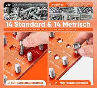 Sakerplus® Gewindeprüfer für Schrauben und Muttern