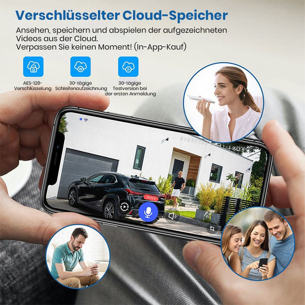 Sakerplus® 1080P Drahtlose Sicherheitskamera