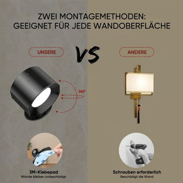 Sakerplus® LED-Wandlampe, magnetisch