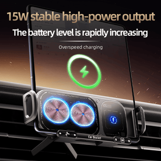 Sakerplus® Wireless Charging Rotating Car Mount