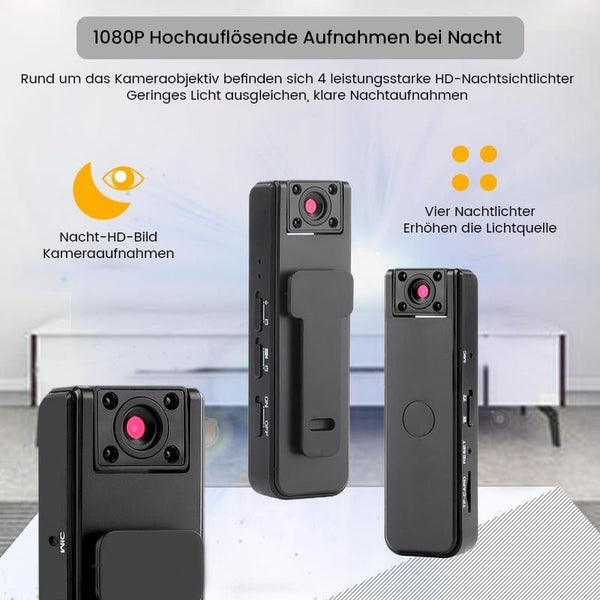 Sakerplus® Körperkamera/Camcorder, kabellos