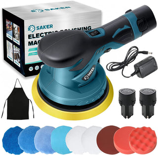 Sakerplus® 12V Akku Auto Exzenterschleifer Poliermaschine Set