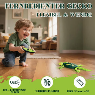 Sakerplus® Elektrisches Echsenspielzeug mit leuchtenden LED-Augen