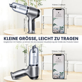 Sakerplus® 3-in-1 Verbesserter Kabelloser Mini-Handstaubsauger