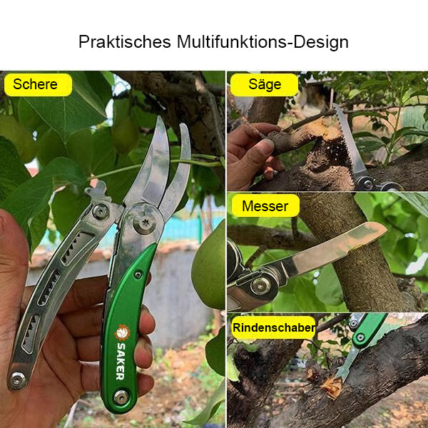 Sakerplus® Gartenschere, faltbar, multifunktional