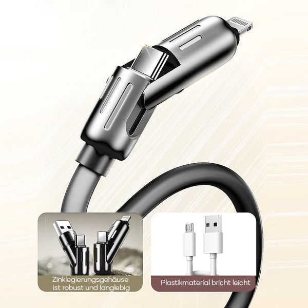 Sakerplus® 240 W 4-in-1 USB-C-Kabel