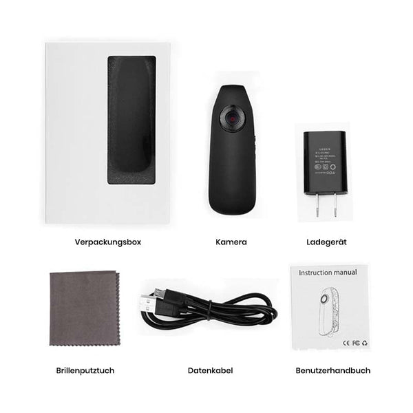 Sakerplus® Mini-Kamera 1080P Video