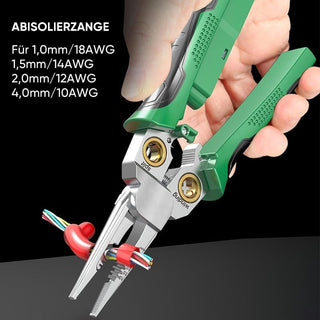 Sakerplus® 8-in-1 Abisolierzange mit Spannungsprüfer