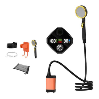 Sakerplus® Tragbare, wiederaufladbare Camping-Duschpumpe