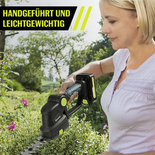 Sakerplus® 2-in-1-Gras- und Heckenschere mit Akku