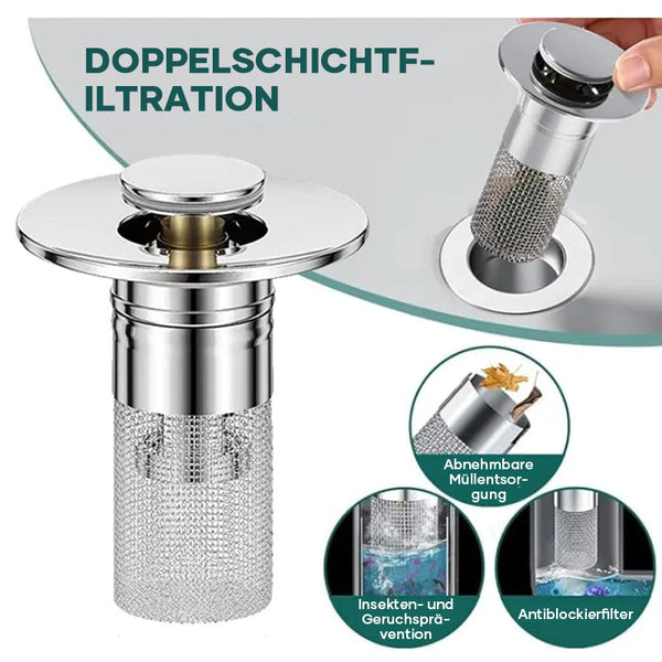 Sakerplus® Bodenablauffilter aus Edelstahl