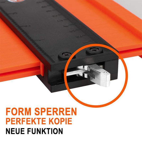 Sakerplus® 12/25CM Konturenlehre Profillehre - Vervielfältigungslehre mit Schloss