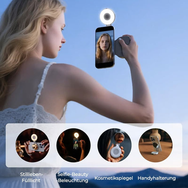Sakerplus® Fun Shot Magnetgriff & Magnetisches Selfie-Licht