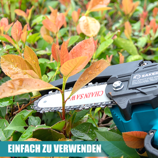 Sakerplus® 4/6 Zoll Mini Kettensäge Akku Einhandsäge