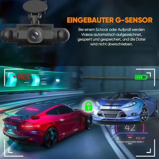 Sakerplus® 4-Kanal-FHD-Dashcam
