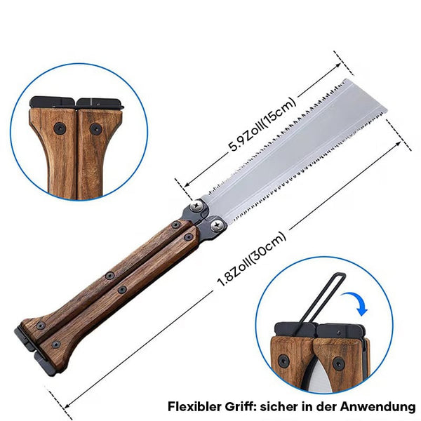 Sakerplus® Tragbare Klappbare Doppelseitige Säge