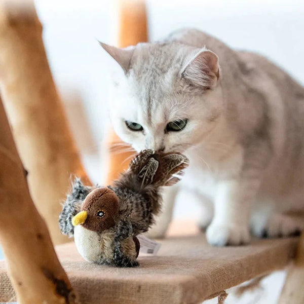 Sakerplus® Simulierter zwitschernder Vogel - Katzenspielzeug