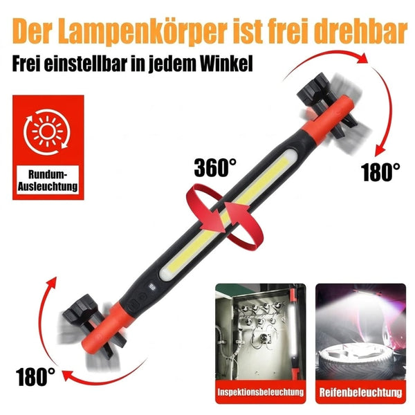 Sakerplus® Magnetische wiederaufladbare LED-Arbeitsleuchte