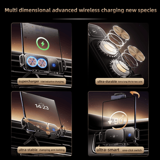 Sakerplus® Wireless Charging Rotating Car Mount