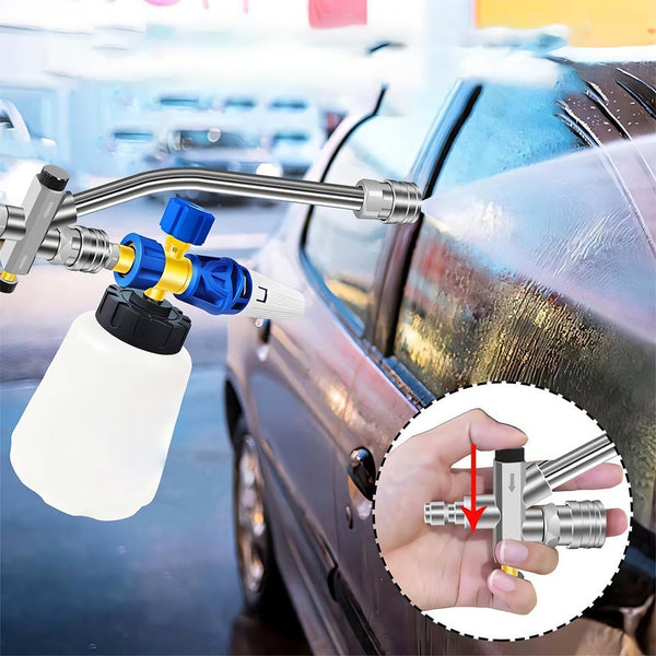 Sakerplus® Verbessern Sie Ihr Autowascherlebnis - Sakerplus Schaumkanonen-Doppelanschlusszubehör