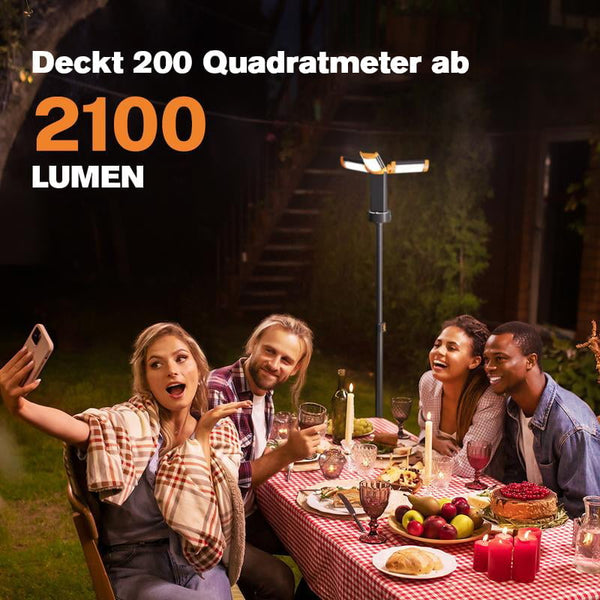 Sakerplus® Verbesserte tragbare Campingleuchte mit Halterung