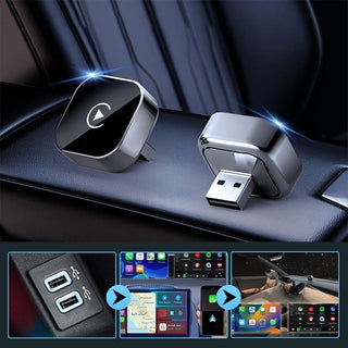 Sakerplus® Adapter für drahtloses CarPlay (iPhone/Android)