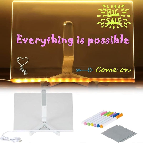 Sakerplus® LED-Notiztafel mit Farben