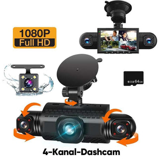 Sakerplus® 4-Kanal-FHD-Dashcam