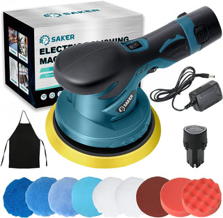 Sakerplus® 12V Akku Auto Exzenterschleifer Poliermaschine Set