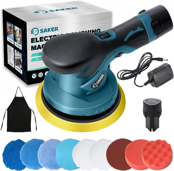 Sakerplus® 12V Akku Auto Exzenterschleifer Poliermaschine Set