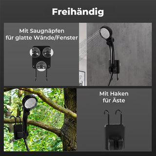 Sakerplus® Tragbare, wiederaufladbare Camping-Duschpumpe