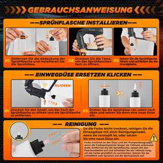 Sakerplus® Kabelloser Elektrischer Farbspriter