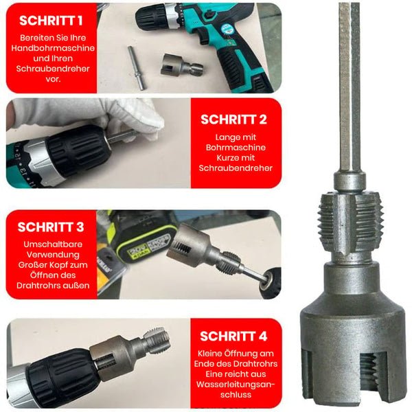 Sakerplus® Gewindeschneider für Rohre
