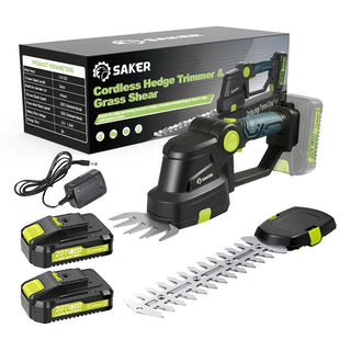 Sakerplus® 2-in-1 Akku Grasschere & Heckenschere