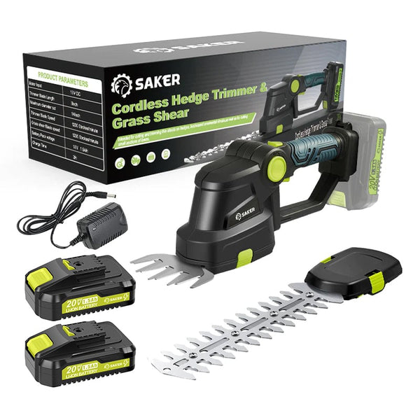 Sakerplus® 2-in-1-Gras- und Heckenschere mit Akku