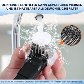 Sakerplus® 3-in-1 Verbesserter Kabelloser Mini-Handstaubsauger