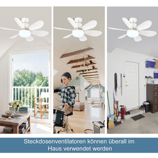 Sakerplus® Deckenventilator mit Licht