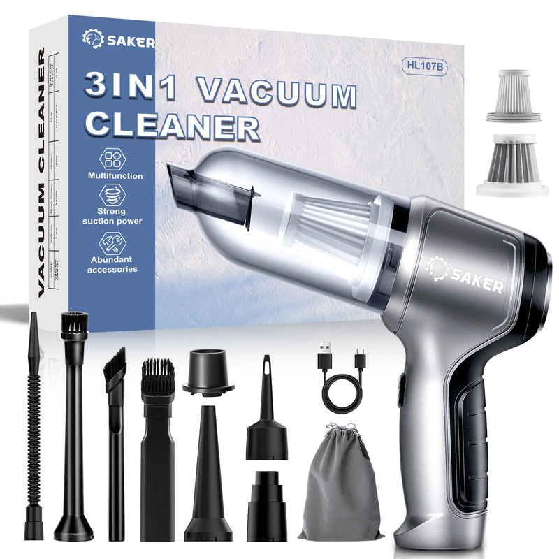 Saker 3-in-1 Verbesserter Kabelloser Mini-Handstaubsauger