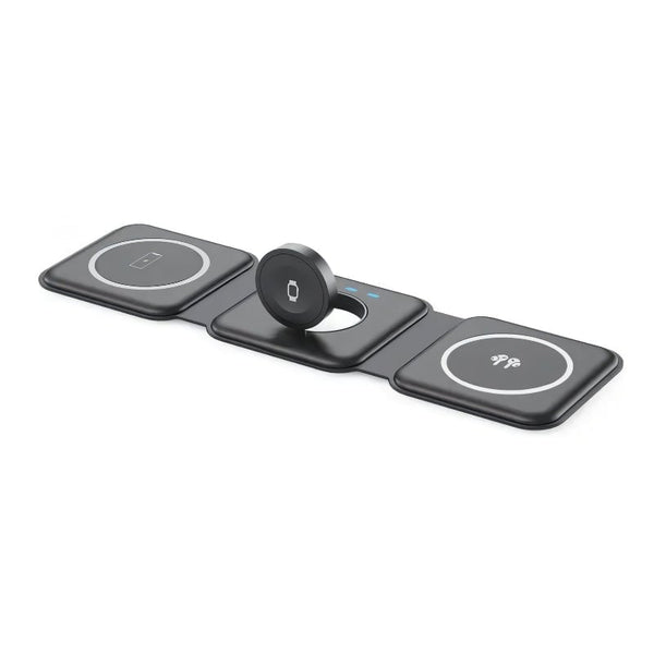 Sakerplus® 3-in-1 faltbares magnetisches Wireless-Ladegerät