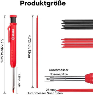 Sakerplus® Multifunktionales Anreißwerkzeug DIY Anreißlehre mit Tieflochstift