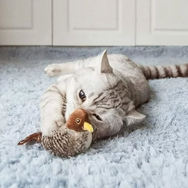Sakerplus® Simulierter zwitschernder Vogel - Katzenspielzeug