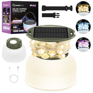 Sakerplus® Multifarbiges Camping Lichtband