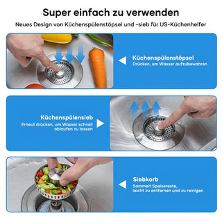 Sakerplus® Bodenablauffilter aus Edelstahl