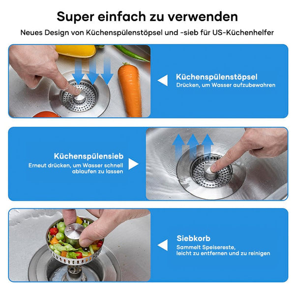 Sakerplus® Bodenablauffilter aus Edelstahl