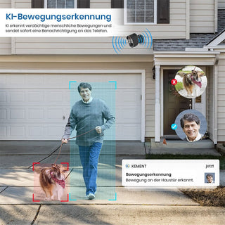 Sakerplus® 1080P Drahtlose Sicherheitskamera