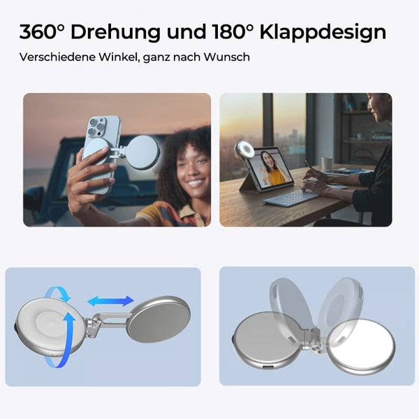 Sakerplus® Fun Shot Magnetgriff & Magnetisches Selfie-Licht