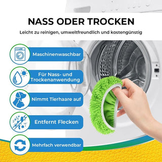 Sakerplus® Ersatz-Wischbezüge aus Chenille für die Bodenreinigung